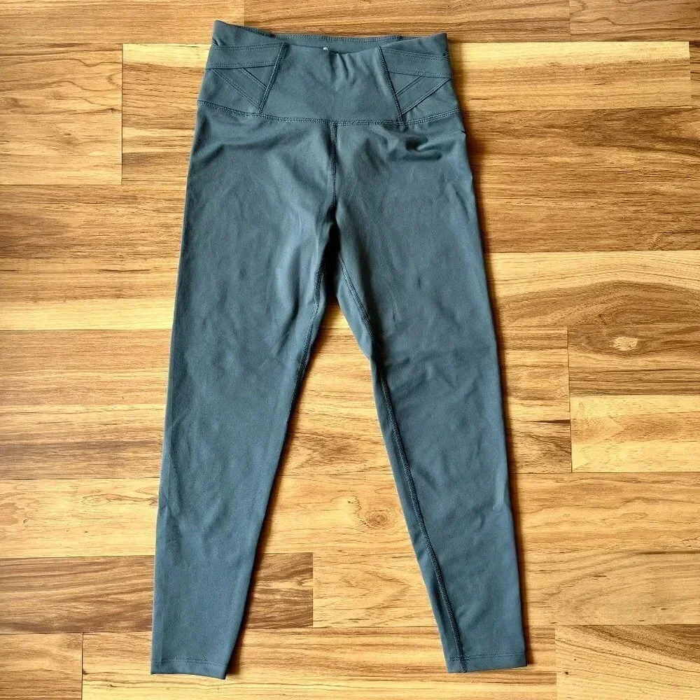 Apana Performance Active Leggings Yoga Pant Blue Size Small